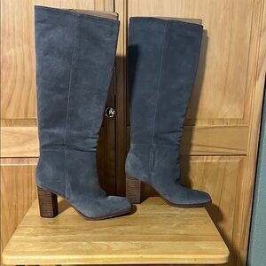 Sam Edelman Charcoal Suede Heeled Boots